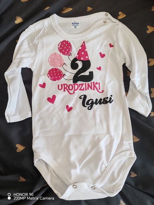 Body dla dziewczynki 2 urodzinki Igusi