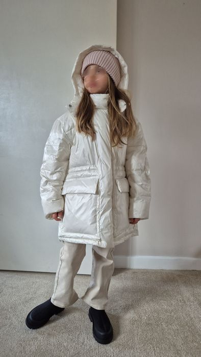 Новий пуховик Zara на 9-10 років 140 пухова куртка зима зара