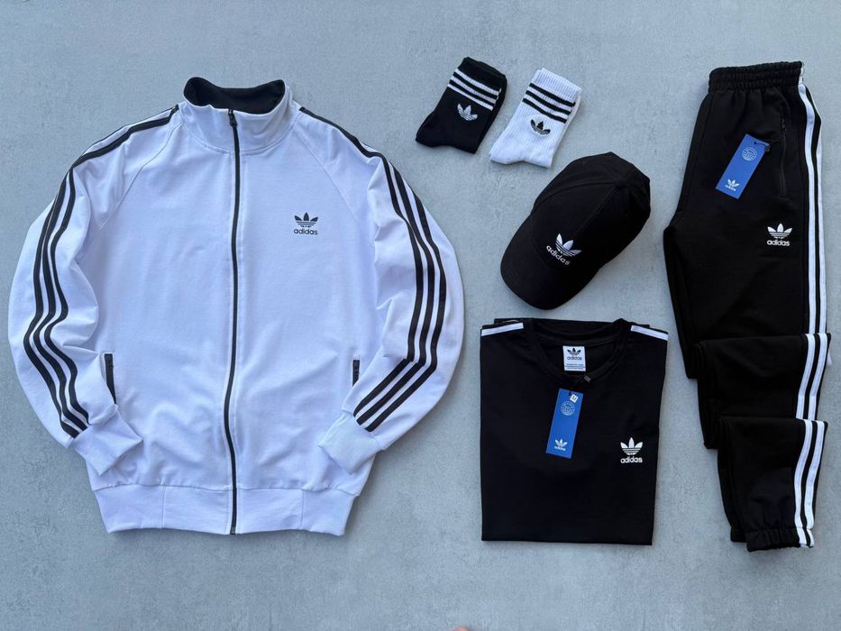 Чоловічий спортивний костюм адідас набір Adidas [4в1] [XS-3XL]