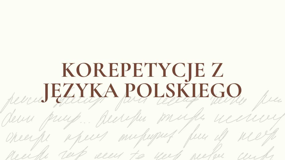 Korepetycje z języka polskiego