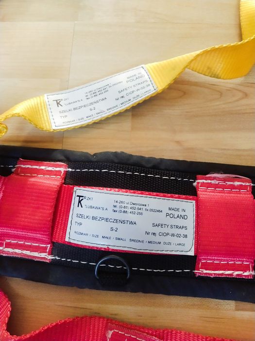 Szelki bezpieczeństwa do prac na wysokościach