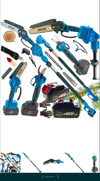 Sekator piła na wysięgniku  2x akumulator 48v wyprzedaż