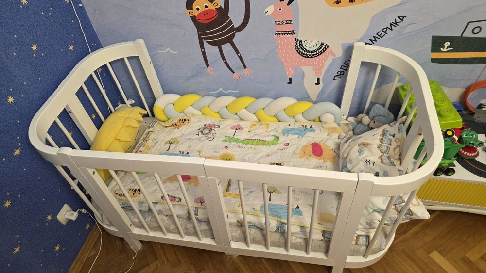 Дитяче ліжечко-трансформер Piccolino Sweet Dreams