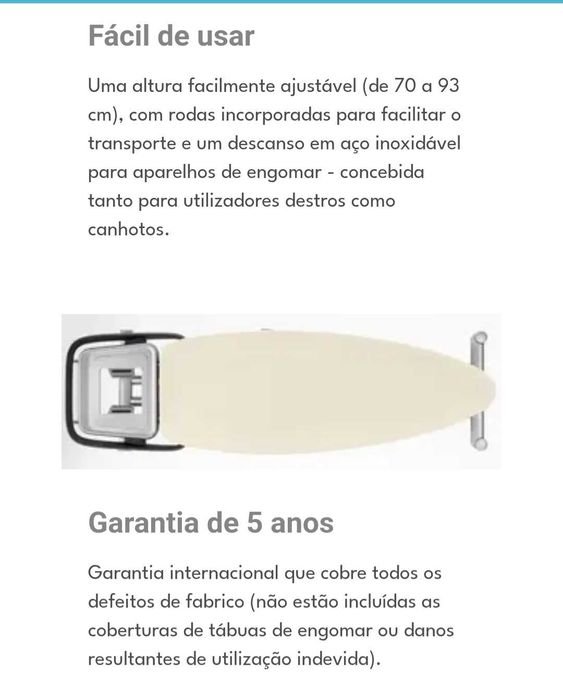 Tábua de passar roupa Rowenta IB 9100