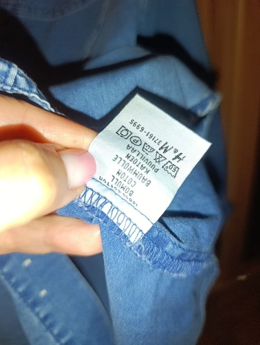 Jeansowa koszula H&M L.O.G.G. rozm. 146 | 100% bawełna