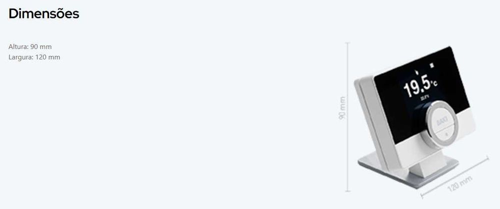 Termóstato Wi-Fi Baxi Connect RXM (sem fios, por app Baxi)