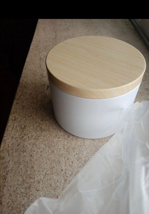 Recipientes para velas Preto/Branco