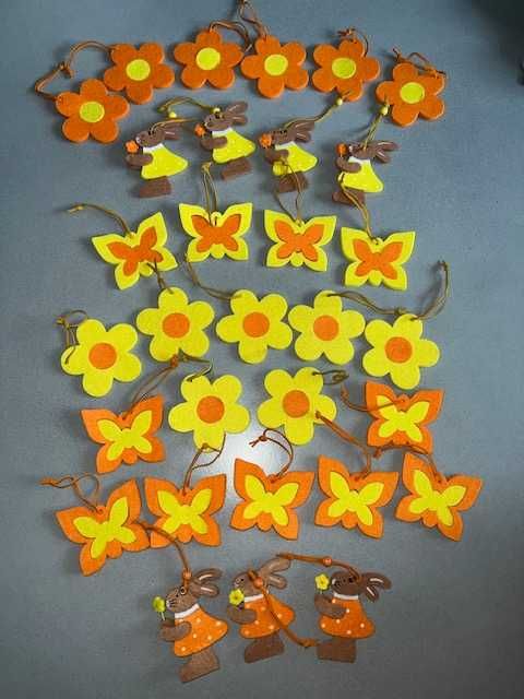 WIELKANOC mega zestaw ozdób na Święta Wielkanocne 121 szt.