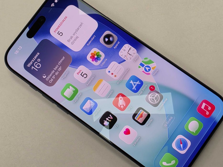 iPhone 17 PRO MAX 512GB Dual SIM (SIM + eSIM)/ Deep Blue/ A3526/ BAT 96%/ Grade B+ do A-/ + ładowarka/ GW 12 MSC