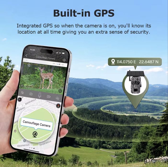 CAMERA 4G COM ENVIO controlo por aplicação