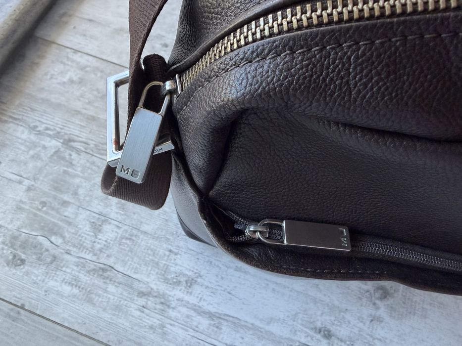 Moleskine torba męska skórzana listonoszka SKÓRA naturalna brązowa
