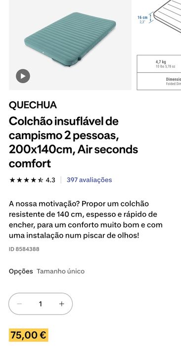 Colchão novo nao usado