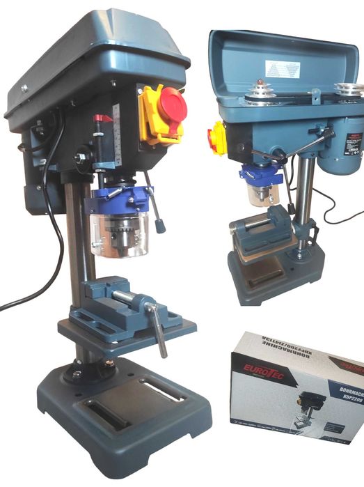 Wiertarka stołowa kolumnowa słupowa imadło 2200W indukcyjna