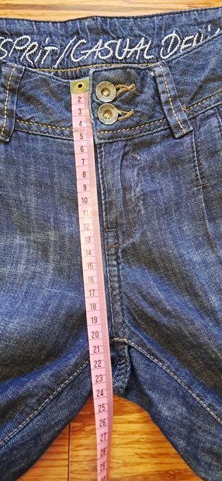 Jeansy rybaczki 3/4 Esprit