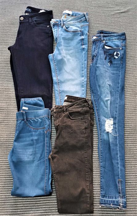 Calças Ganga Bershka, MO, Lefties, Springfield - do 34 ao 38