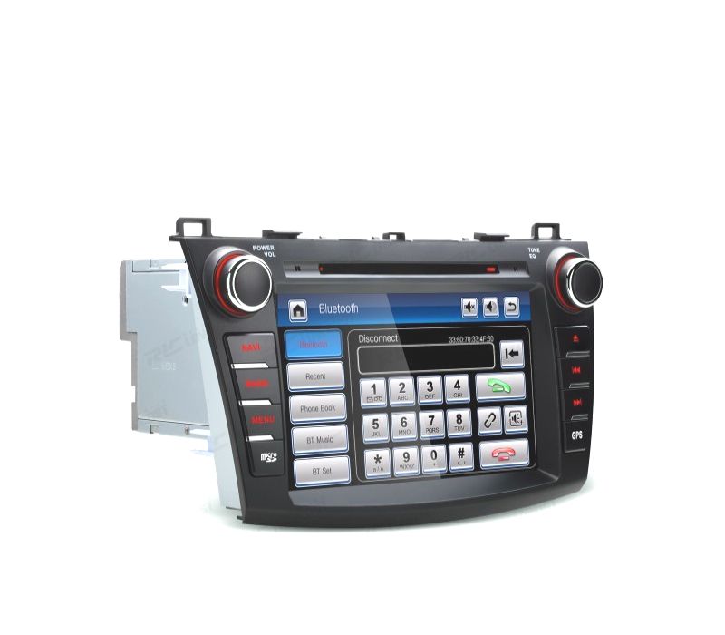 AUTO RADIO DVD GPS ECRA TÁCTIL 8" PARA MAZDA 3 CON CANBUS Y MANDOS DE VOLANTE