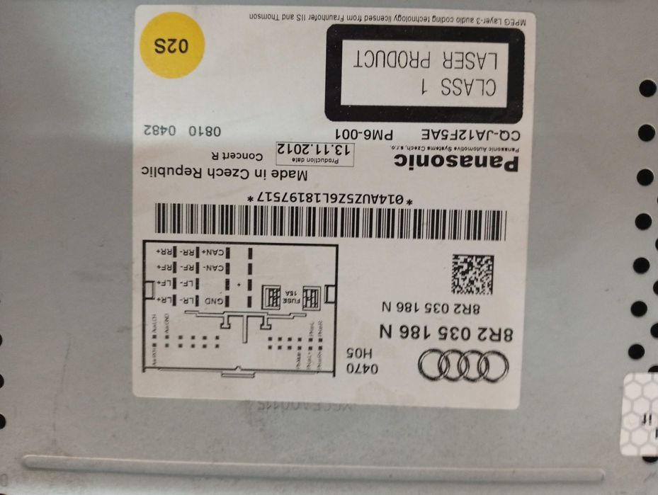 radio cd - gps audi a4 8k2