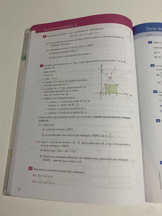 Novo Espaço Matemática 10º, caderno aluno, muito bom estado