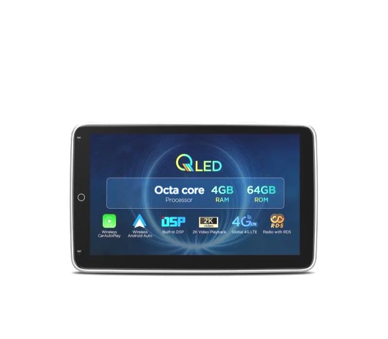 AUTO RADIO GPS 1DIN ANDROID 12 LCD TÁCTIL 10" CARPLAY USB DUAL ZONE