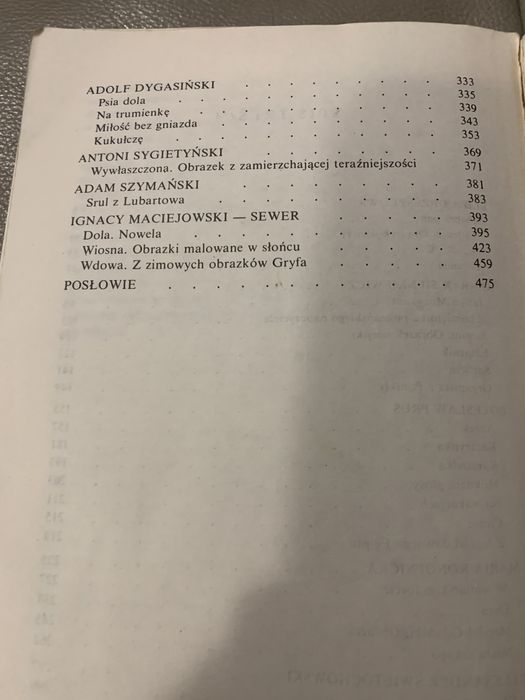 Arcydzieła nowelistyki pozytywizmu Glob 1989
