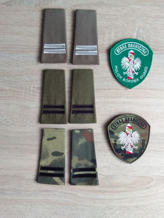 Straż Graniczna pagony i naszywki..