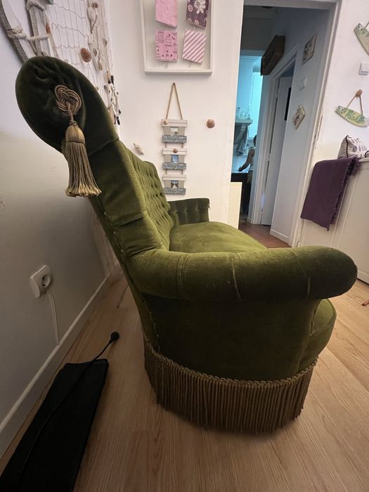Sofá Vintage verde