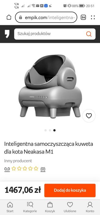 Kuweta dla kota samoczyszczaca