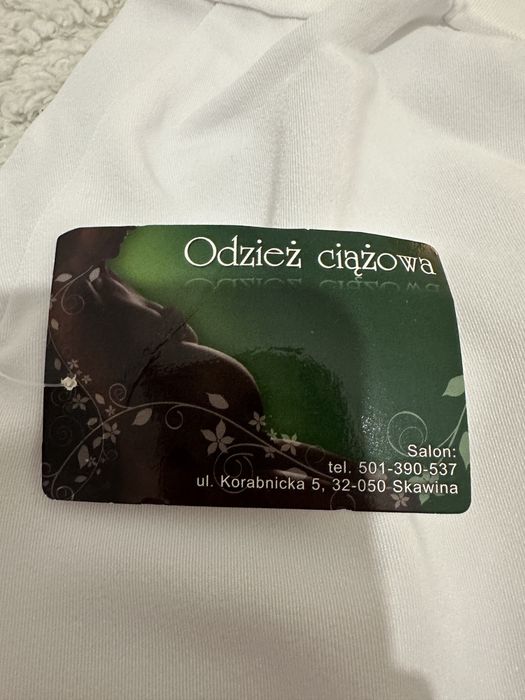 Eleganckie biale spodnie ciążowe rozmiar 44 Nowe