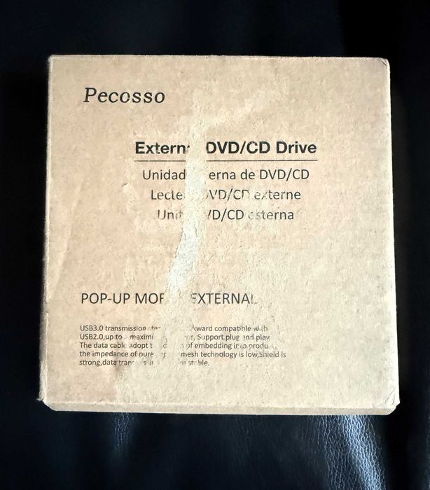 Zewnętrzny napęd CD/DVD USB 3.0, przenośna nagrywarka CD/DVD-RW