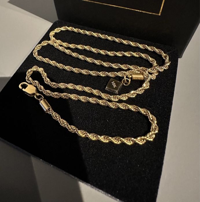 Łańcuszek męski złoty Kordel