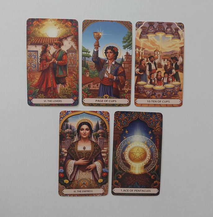 Karty Tarot tematyka religijna.