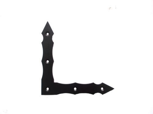 Narożnik kątownik ozdobny czarny  100x100x15x2mm