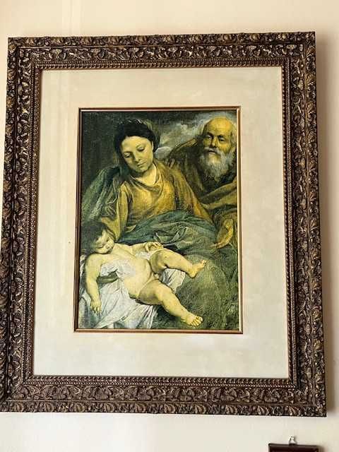 Pintura religiosa com moldura