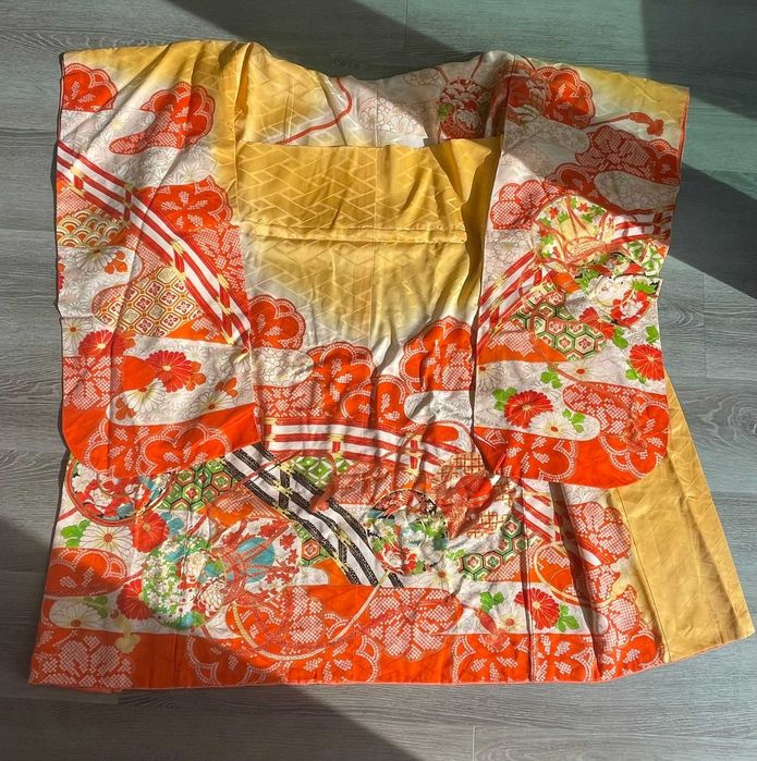 Kimono japonês original infantil/teen – feito à mão + cinto