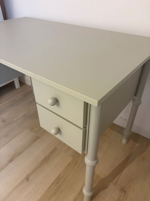 Biurko Babushka, Wood Luck biurko retro dla dzieci , oliwka