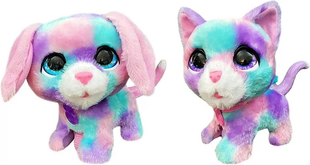 Набор интерактивный котенок и щенок Furreal Friends Walkalots, Hasbro
