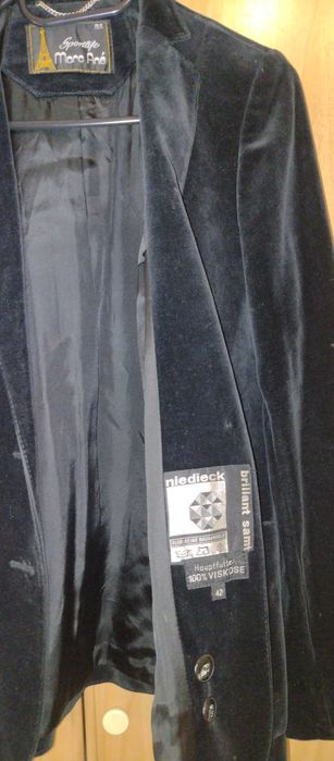 Велюровый плотный пиджак  (Швейцария-Франция)