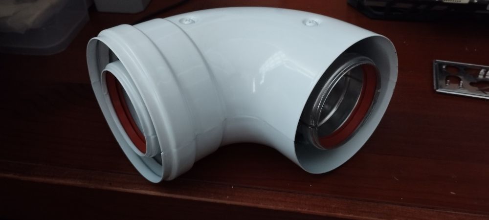 CURVA COAXIAL 90° início da caldeira. 60-100