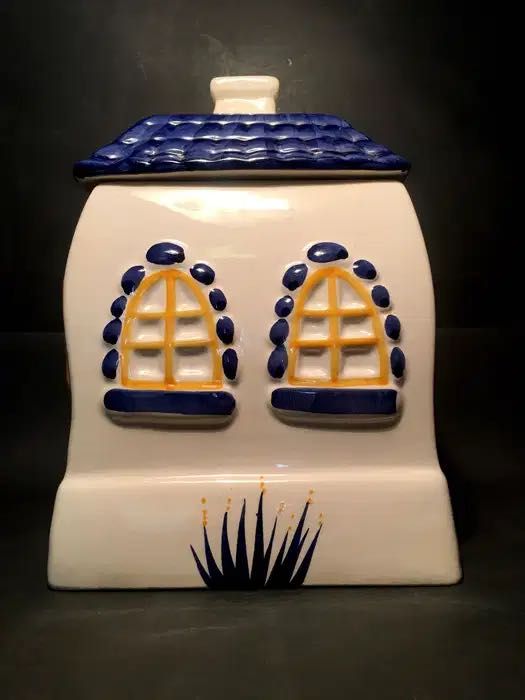 RECIPIENTE para CEBOLAS - pintado à mão - antigo - 23x16 cm/s
