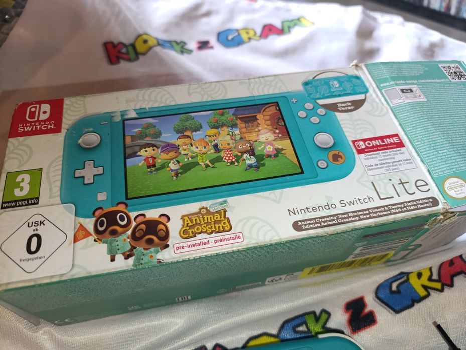 Konsola Nintendo Switch Lite edycja Animal Crossing ładny stan sprawna