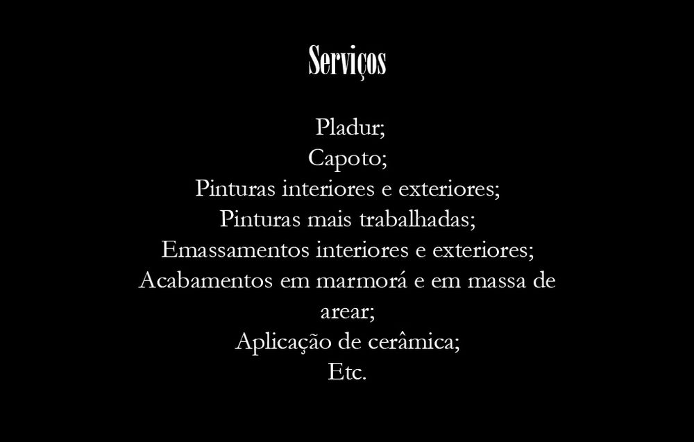 Serviços de trolharia