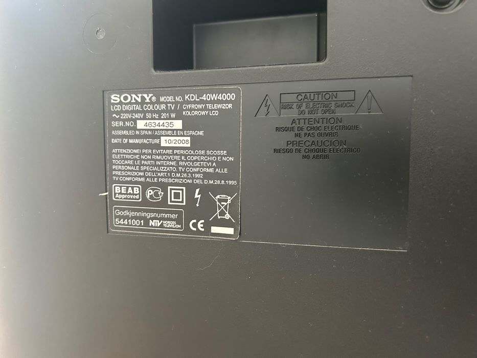 Telewizor Sony Bravia 40 cali