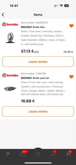 Гальмівні диски та колодки Brembo на Renault Logan/Sandero
