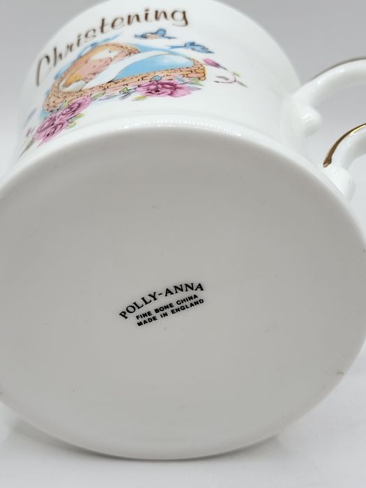 Porcelanowy kubek dwuuchwytowy Polly Anna