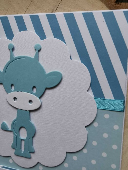 Kartka ręcznie robiona urodzinowa roczek handmade chrzest