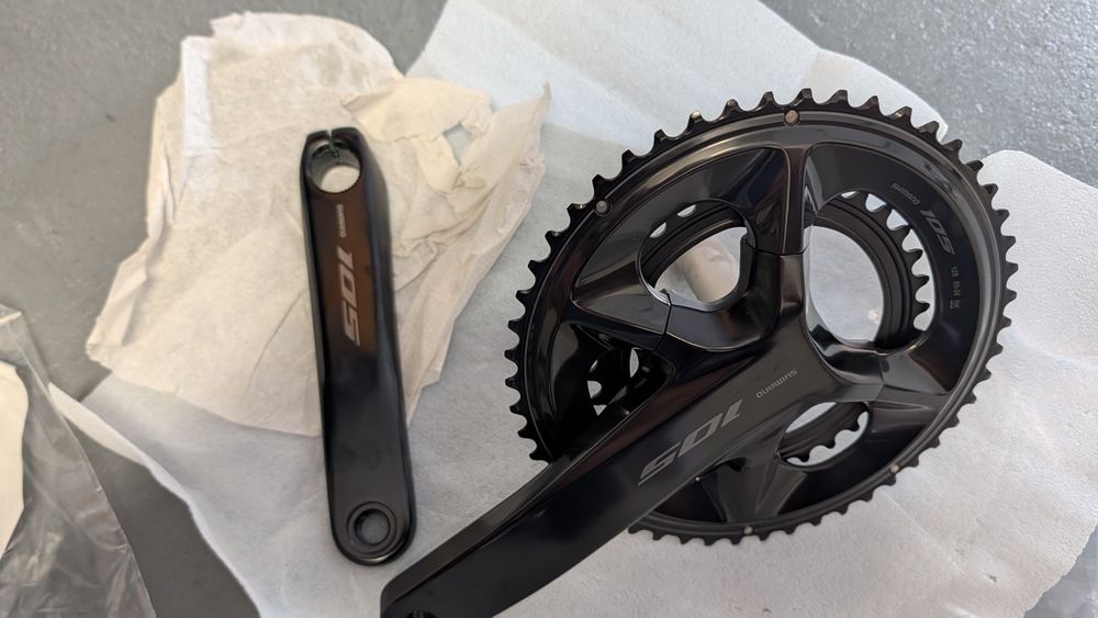 Nowa korba Shimano 105 FC-R7100 2x12 50/34 175mm (Nowa, nieużywana)