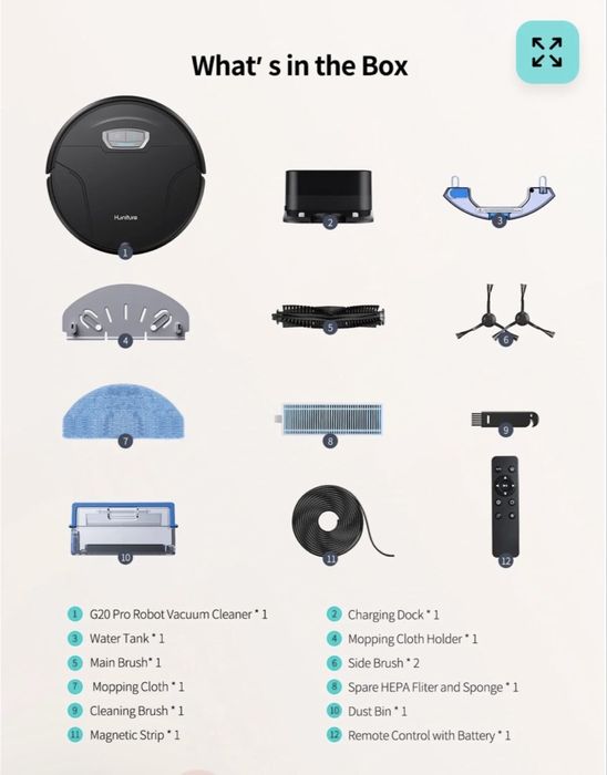 Aspirador robô Honiture G20 Pro