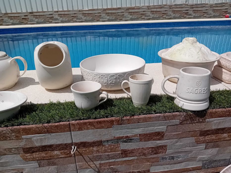 Louça cerâmica para pintar