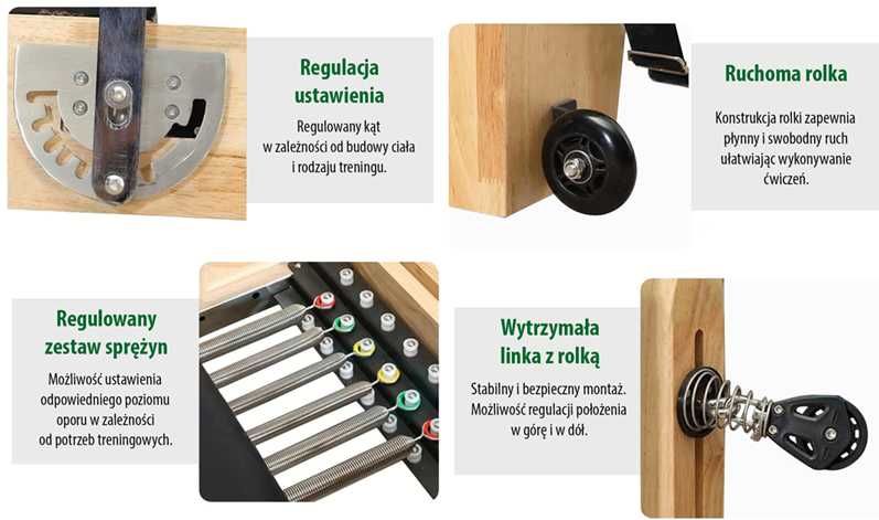 Profesjonalny Reformer Pilates 2w1 | NOWY