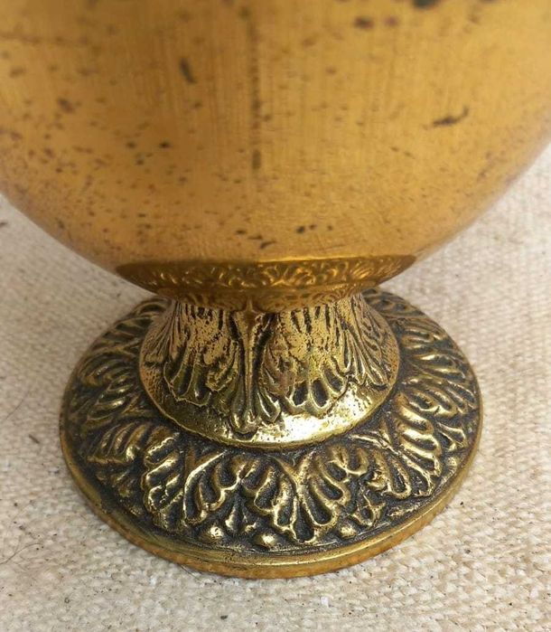 Caldeirinha de Água Benta em Latão com Aspersório Completo – Vintage